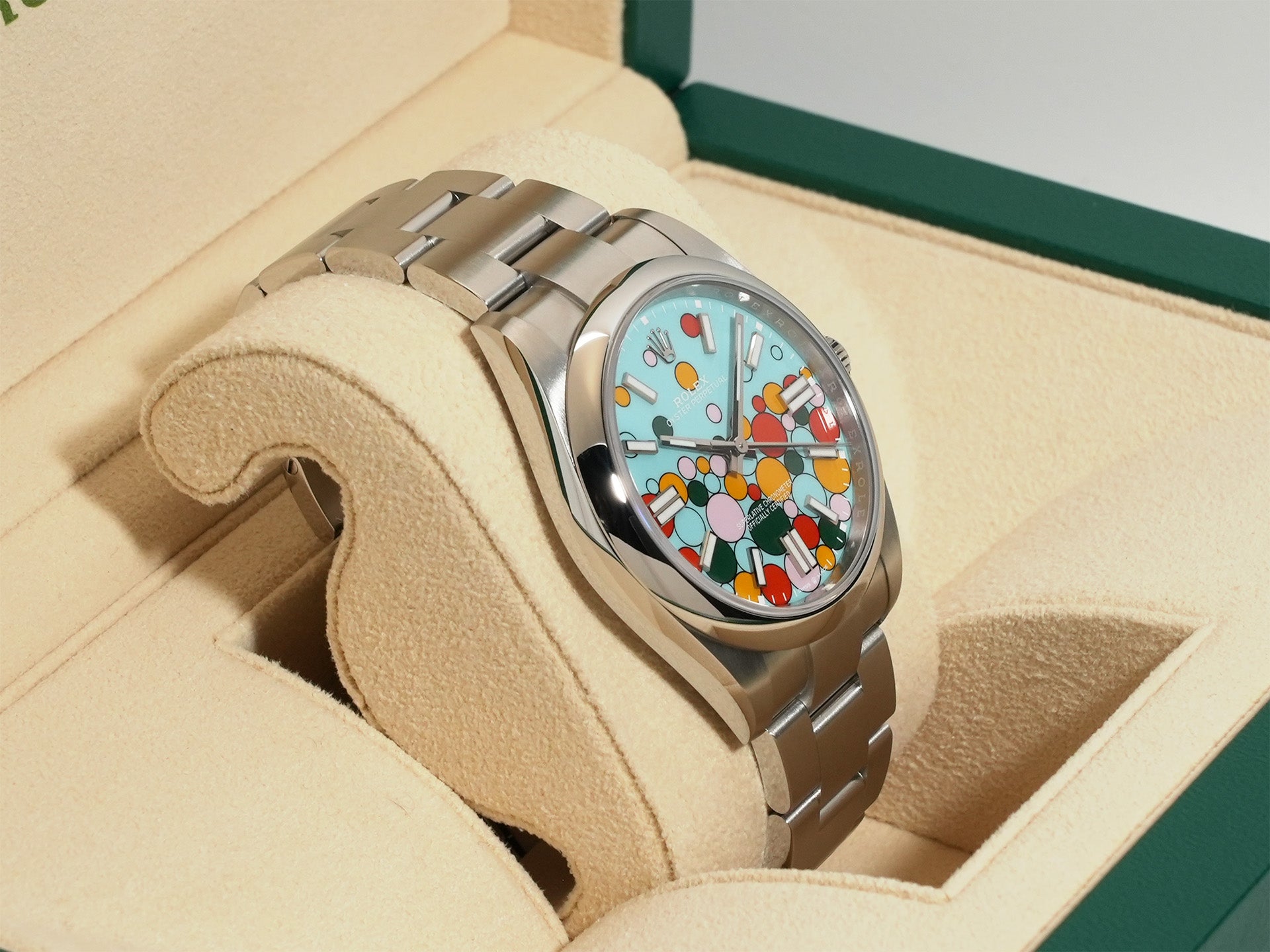 Rolex Oyster Perpetual 41 Ref.124300 SS Celebration motif dial