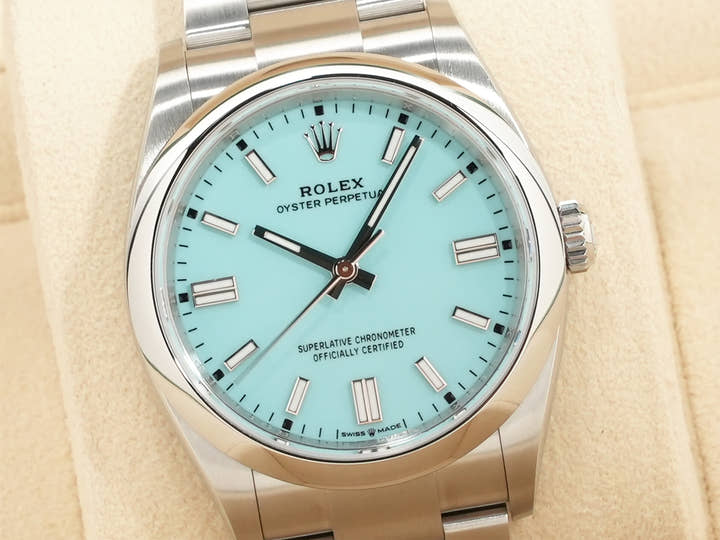 ロレックス オイスターパーペチュアル36 Ref.126000 ステンレススチール ターコイズ文字盤