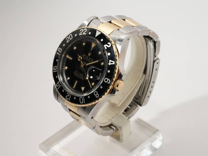 ロレックス GMTマスター Ref.16753 ブラック文字盤 中古 jdzb3fjq