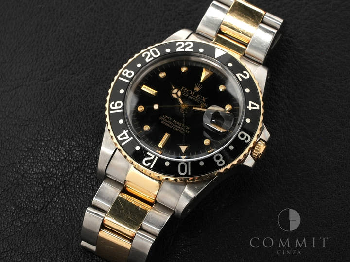 ロレックス GMTマスター Ref.16753 ブラック文字盤 中古 jdzb3fjq