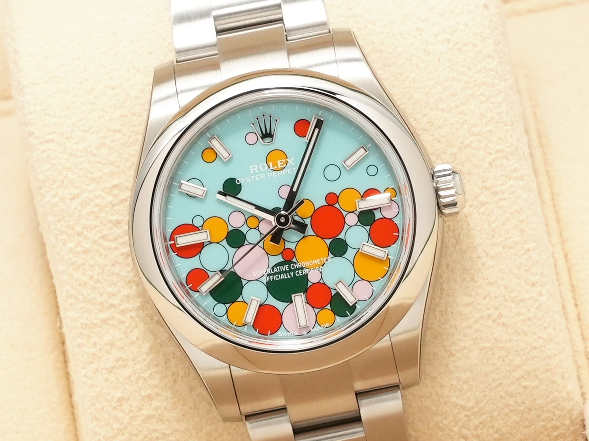 Rolex Oyster Perpetual 31 Ref.277200 SS Celebration motif dial