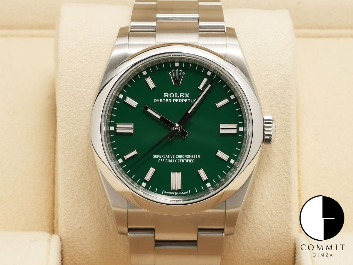 ロレックス オイスターパーペチュアル36 Ref.126000 ステンレススチール グリーン文字盤