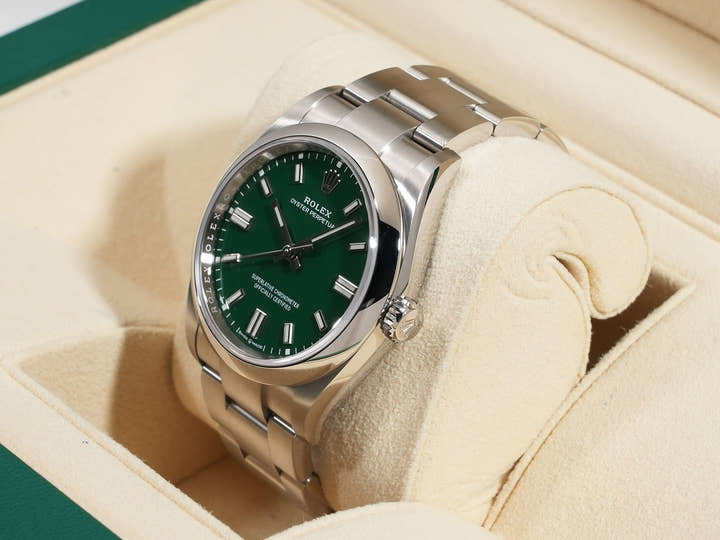 ロレックス オイスターパーペチュアル36 Ref.126000 ステンレススチール グリーン文字盤