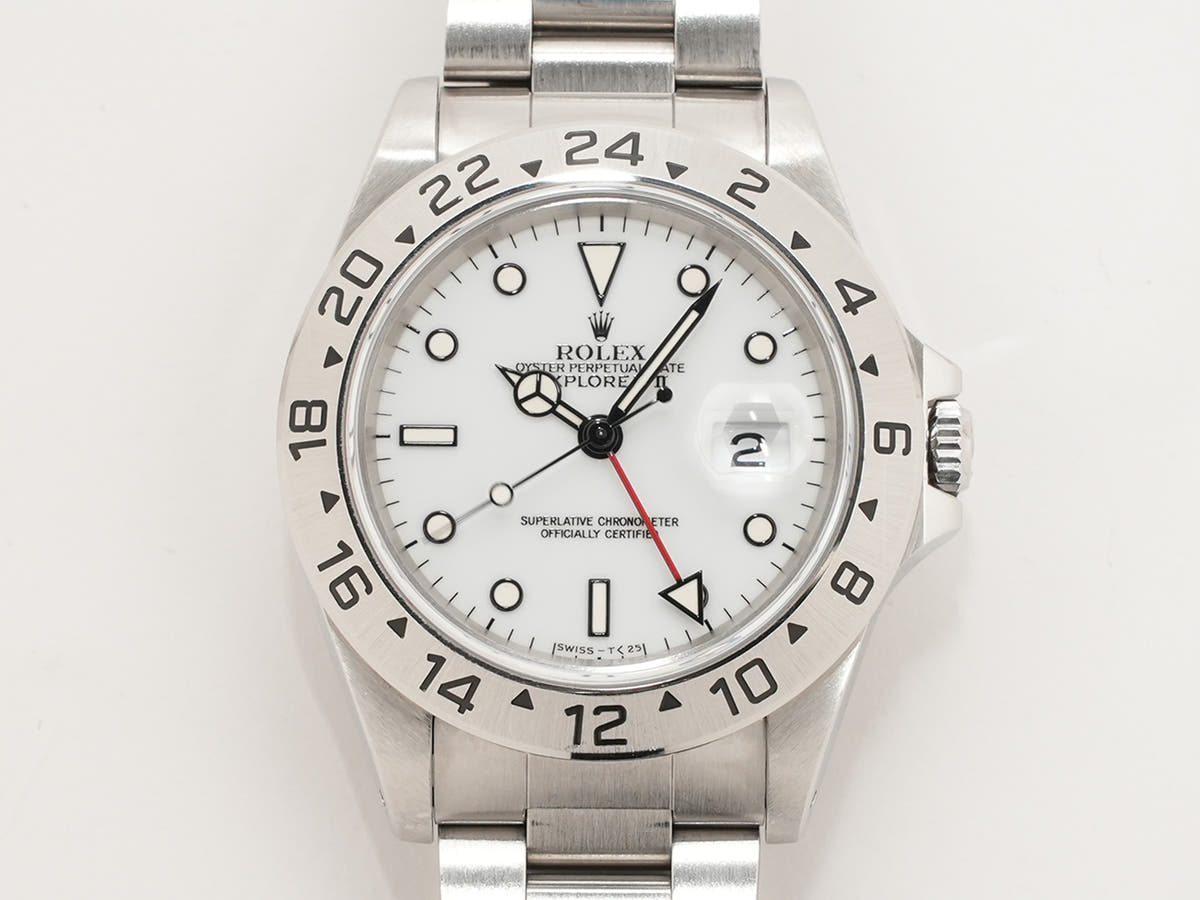 ロレックス エクスプローラーII Ref.16570 ホワイト文字盤 中古 x43cgetg