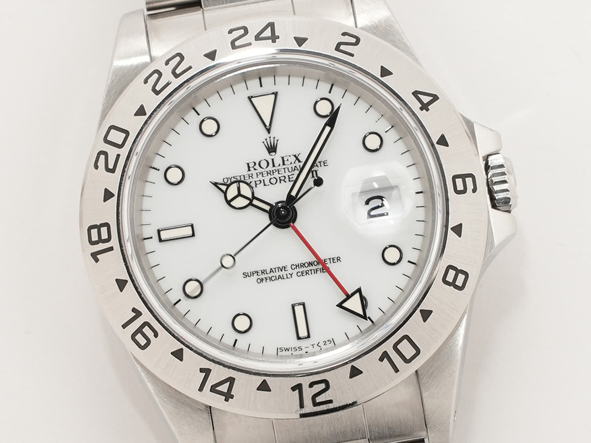 ロレックス エクスプローラーII Ref.16570 ホワイト文字盤 中古 x43cgetg