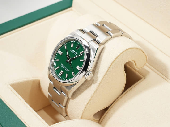 ロレックス オイスターパーペチュアル36 Ref.126000 ステンレススチール グリーン文字盤