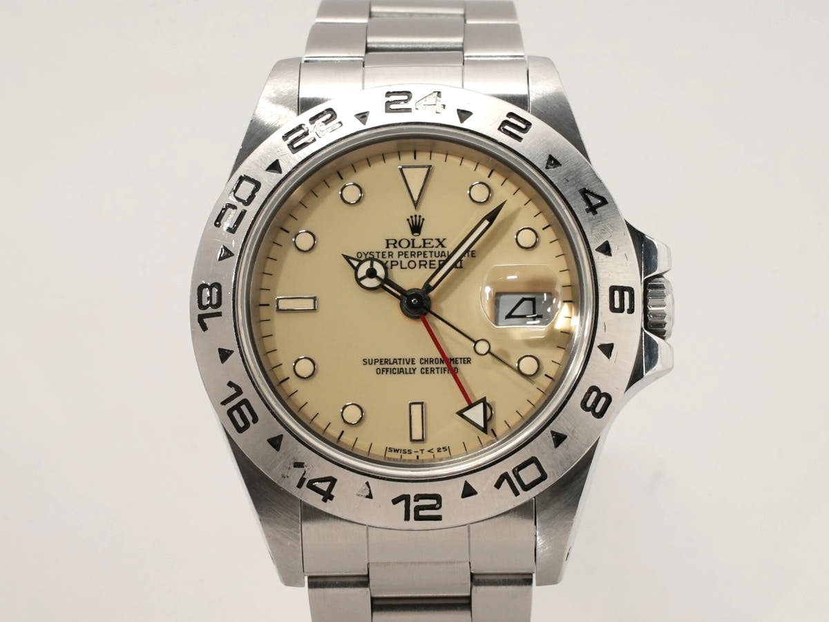 ロレックス エクスプローラーII Ref.16550 アイボリー文字盤 中古 39T9M207