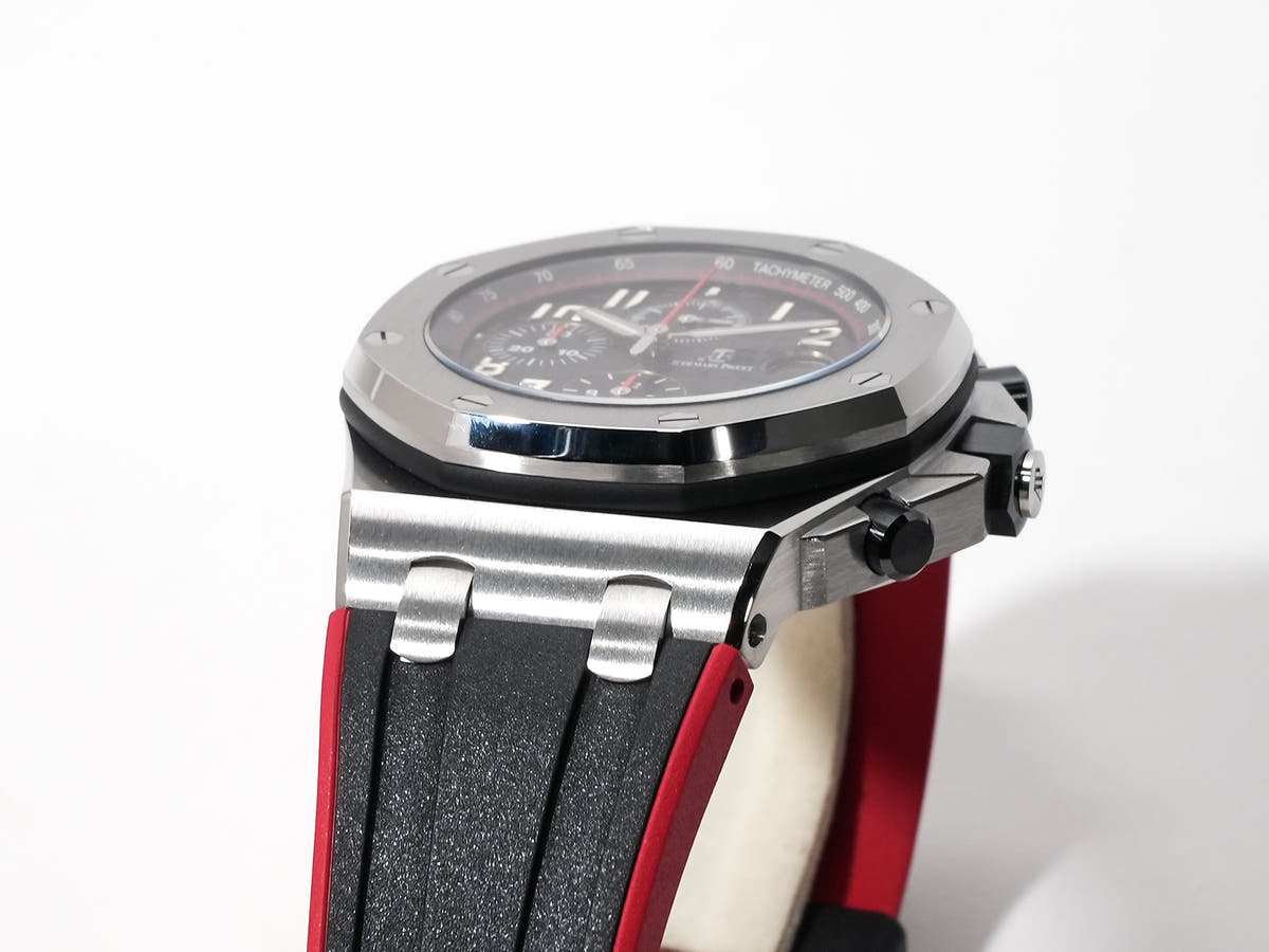 オーデマピゲ ロイヤルオーク オフショア クロノグラフ Ref.26470ST.OO.A101CR.01 ブラック（メガタペストリー）文字盤 美品 55RTF126