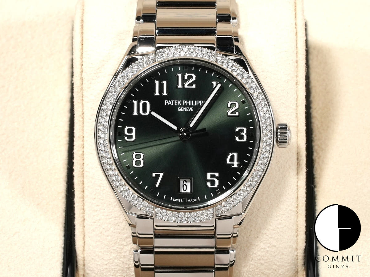 パテックフィリップ Twenty-4 Ref.7300/1200A-011 オリーブグリーン ソレイユ文字盤 美中古 d8cxgana