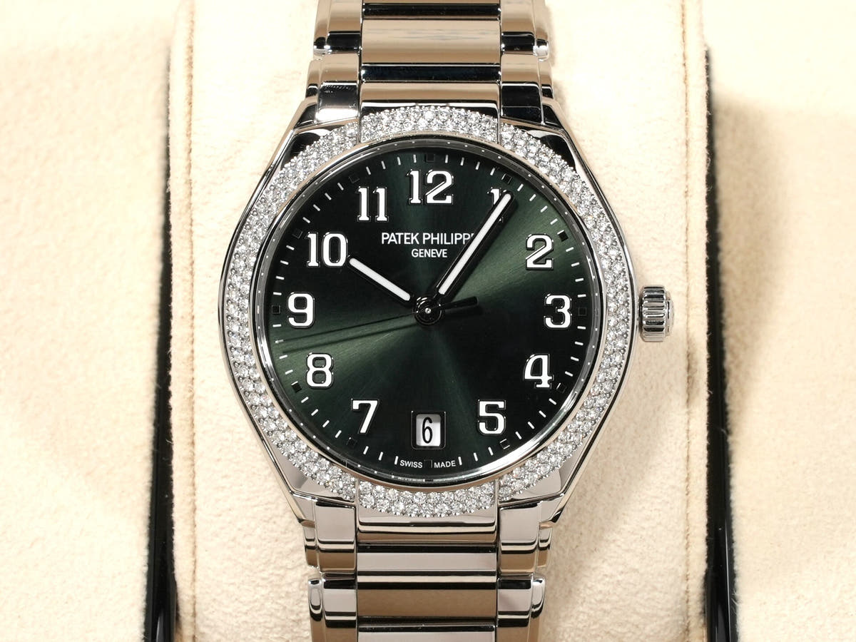 パテックフィリップ Twenty-4 Ref.7300/1200A-011 オリーブグリーン ソレイユ文字盤 美中古 d8cxgana