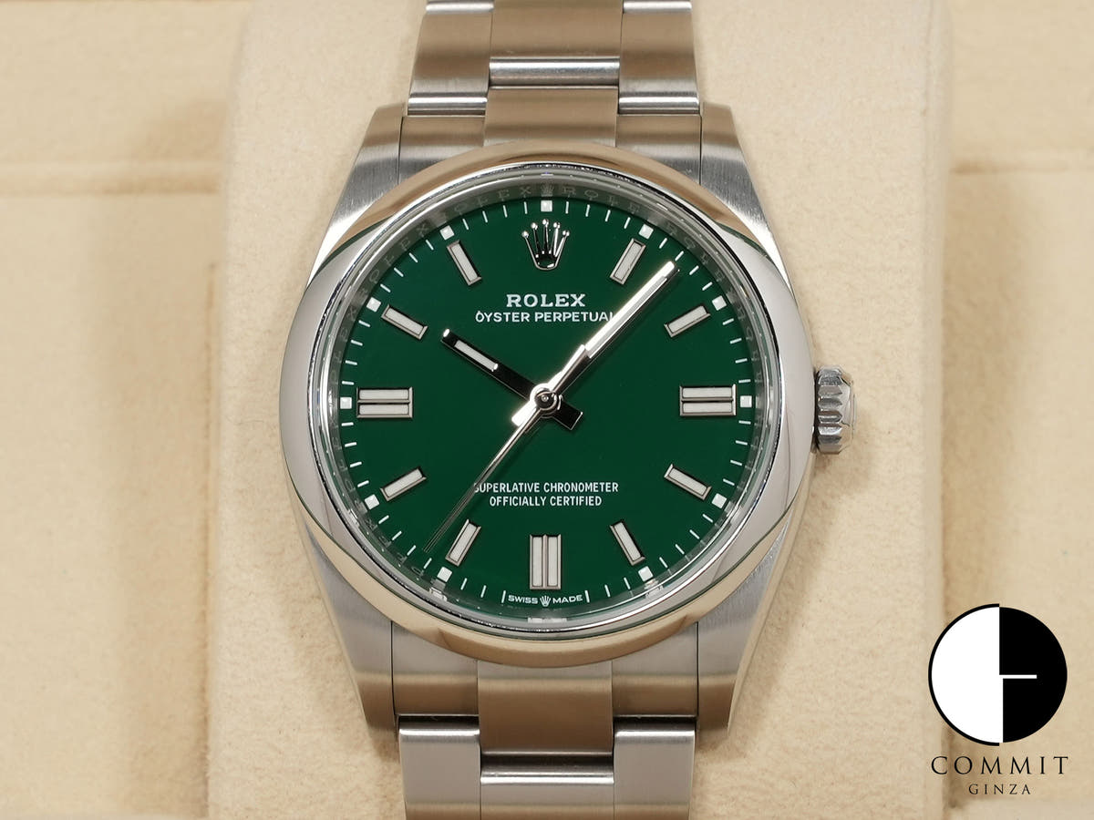 ロレックス オイスターパーペチュアル36 Ref.126000 ステンレススチール グリーン文字盤