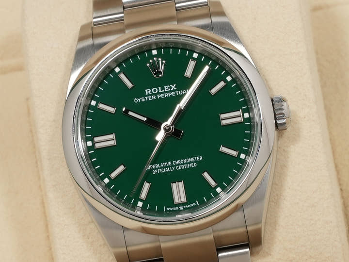 ロレックス オイスターパーペチュアル36 Ref.126000 ステンレススチール グリーン文字盤