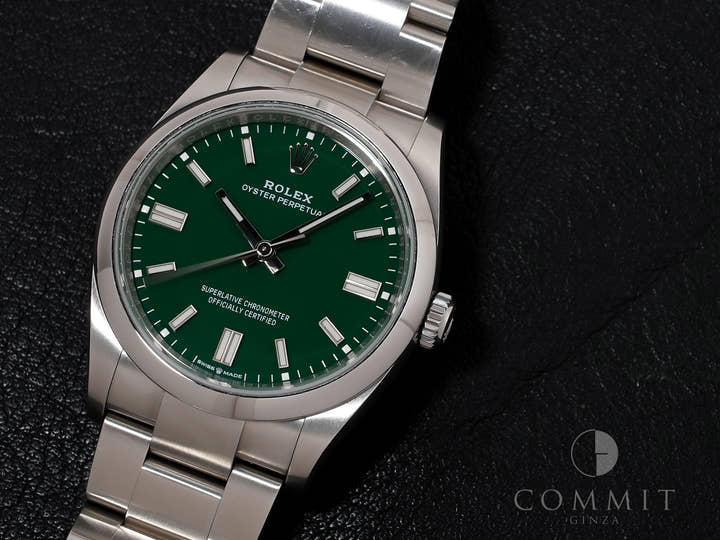 ロレックス オイスターパーペチュアル36 Ref.126000 ステンレススチール グリーン文字盤