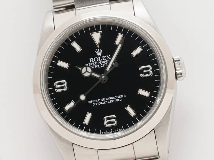 ロレックス エクスプローラーI Ref.14270 ステンレススチール ブラック文字盤