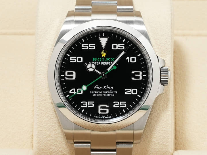 ロレックス エアキング Ref.126900 ステンレススチール ブラック文字盤