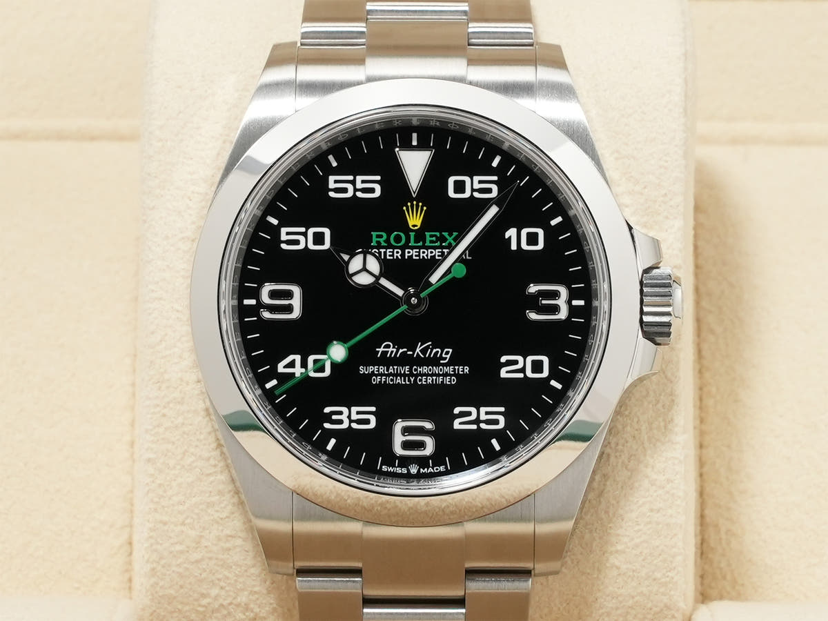 ロレックス エアキング Ref.126900 ブラック文字盤 未使用 tvyvjjbg