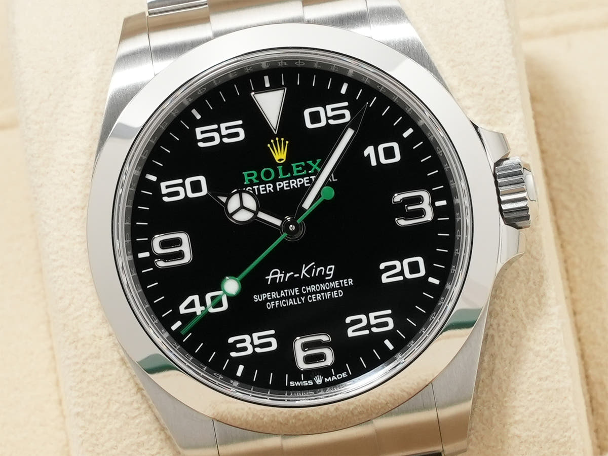 ロレックス エアキング Ref.126900 ブラック文字盤 未使用 tvyvjjbg