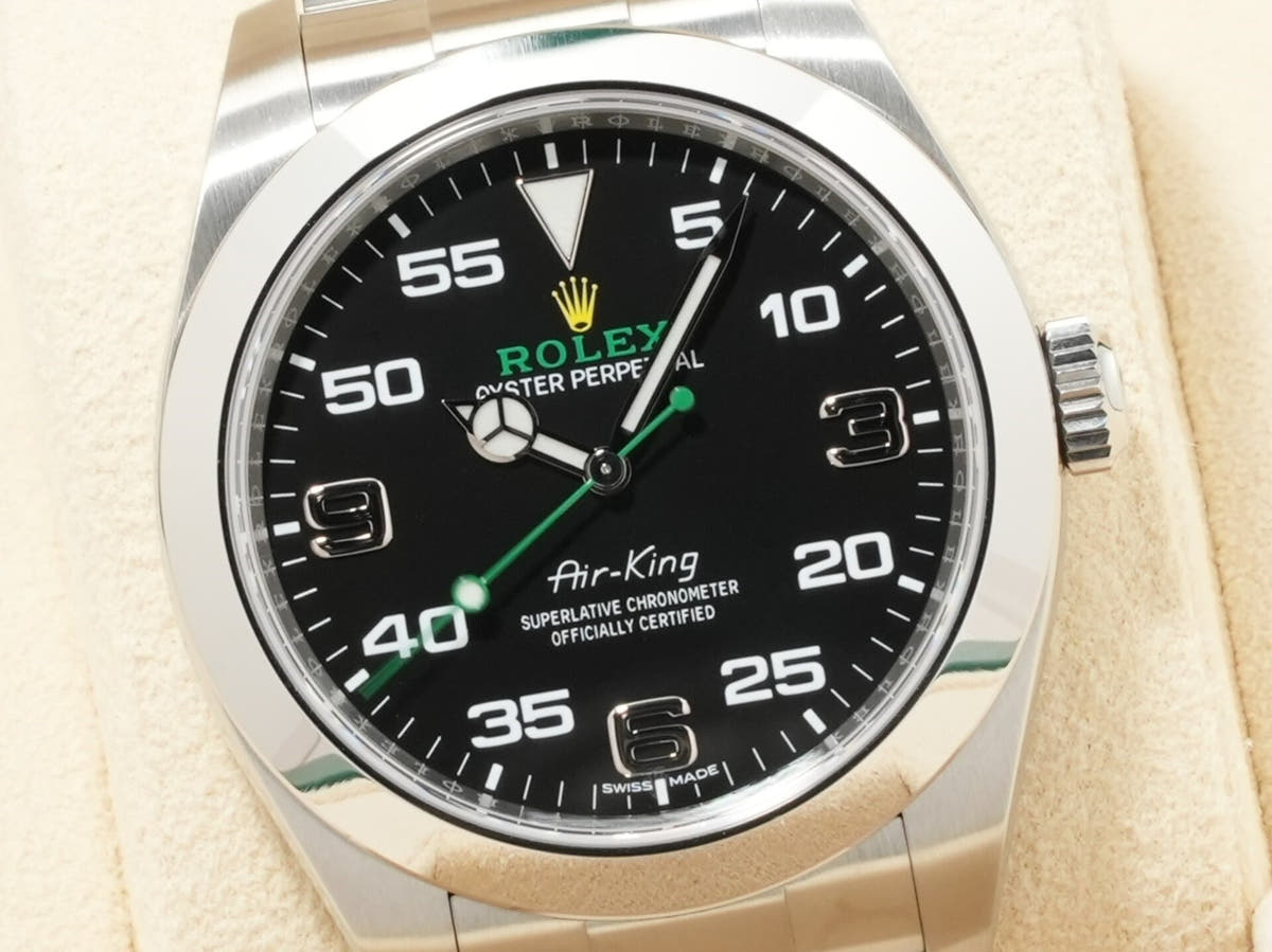 ロレックス エアキング Ref.116900 ブラック文字盤 中古 jp652fiy
