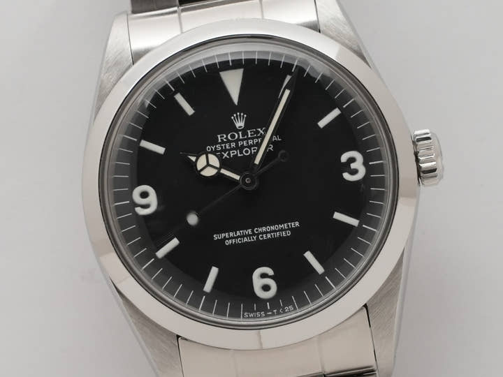 ロレックス エクスプローラーI Ref.1016 ステンレススチール ブラック文字盤 中古 csh7aryt