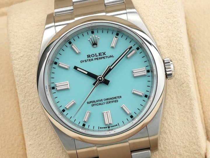 ロレックス オイスターパーペチュアル36 Ref.126000 ステンレススチール ターコイズ文字盤