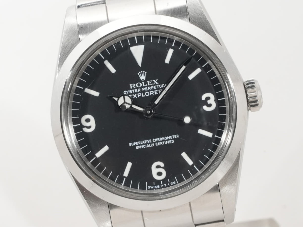 ロレックス エクスプローラーI Ref.1016 ブラック文字盤 中古 un43fqhw