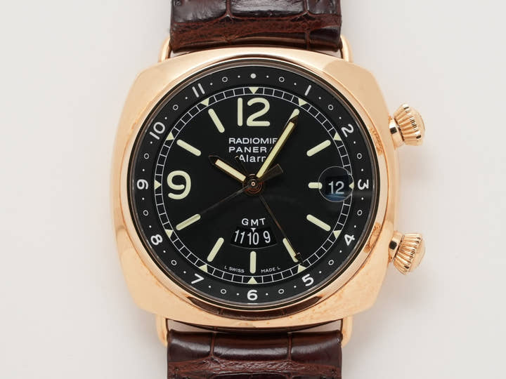 パネライ ラジオミール GMTアラーム Ref.PAM00238 ブラック文字盤 中古 dgybzk5j