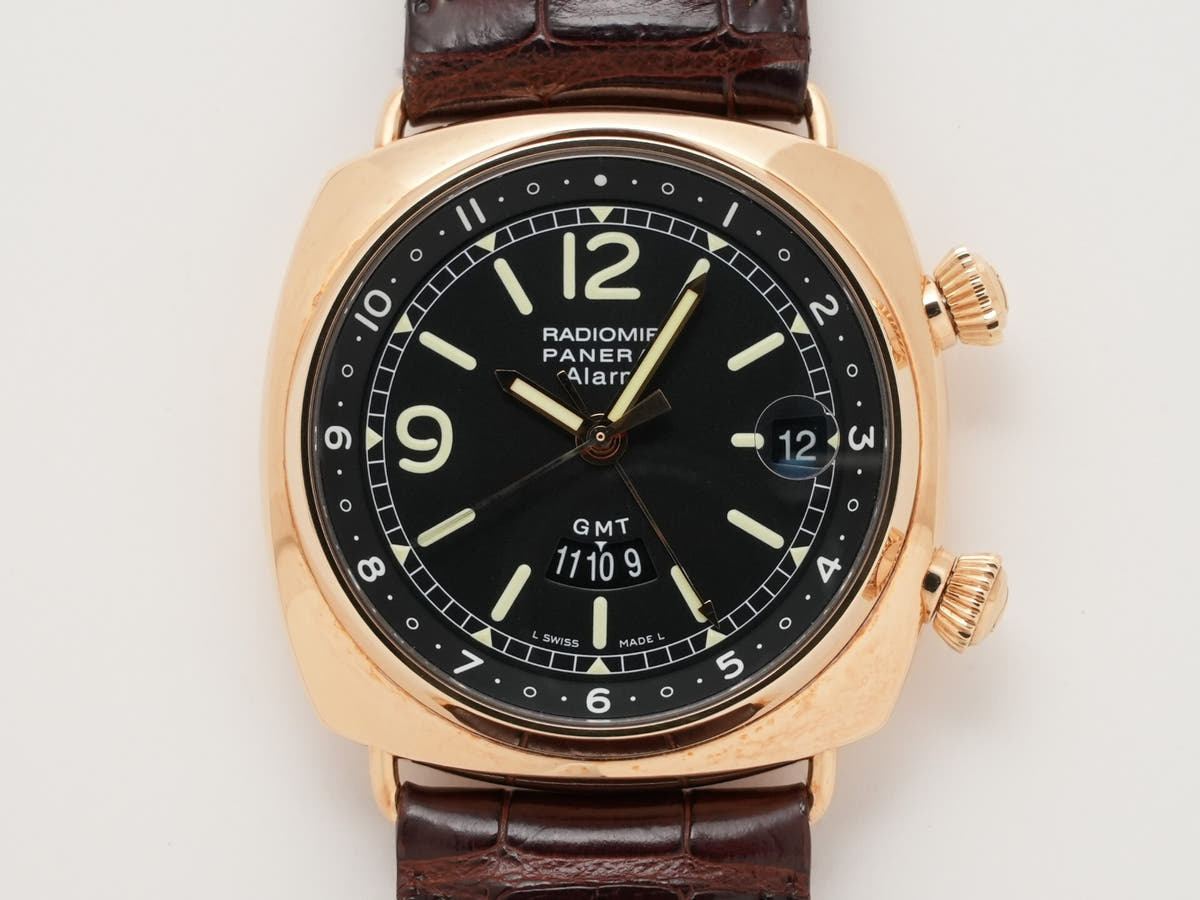 パネライ ラジオミール GMTアラーム Ref.PAM00238 ブラック文字盤 中古 dgybzk5j