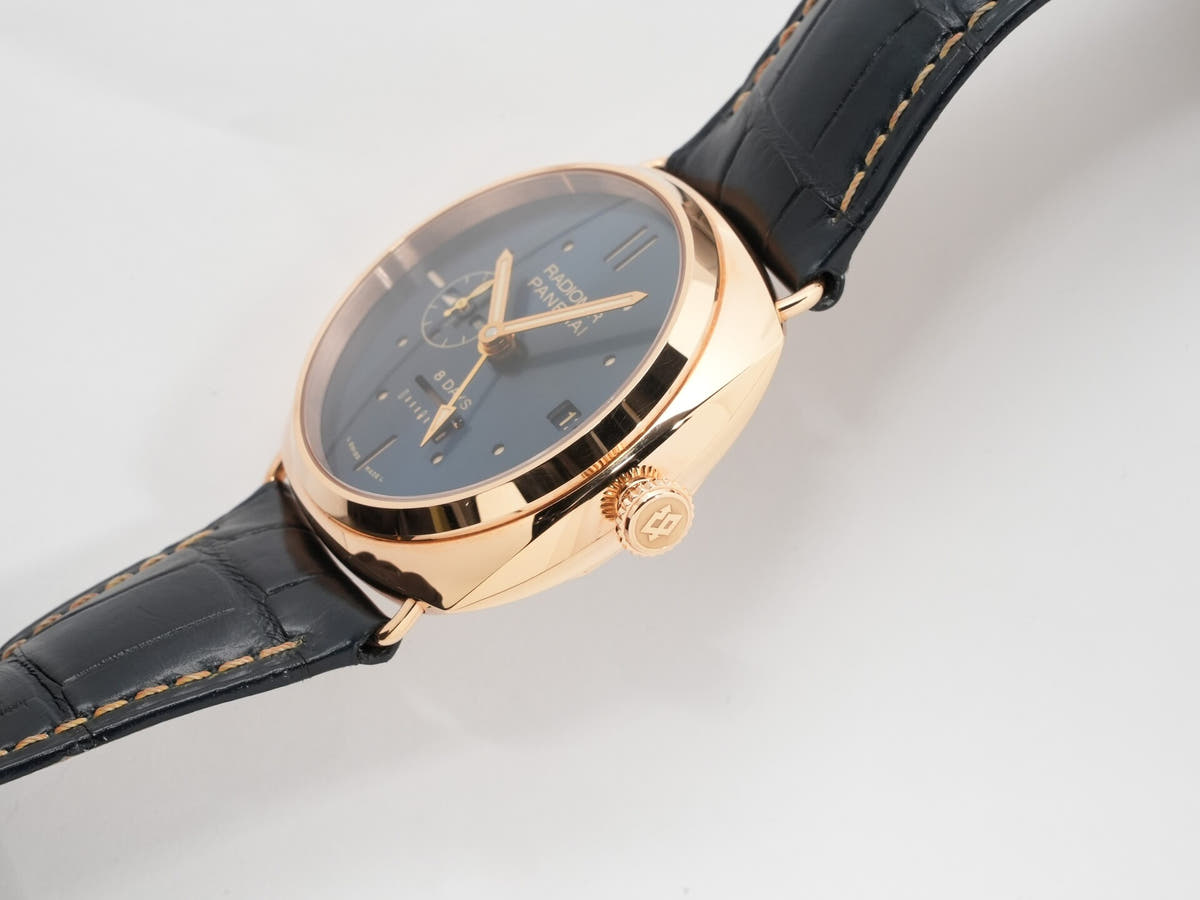 パネライ ラジオミール 8デイズ GMT オロロッソ Ref.PAM00538 ブルー文字盤 中古 iq4kwoou