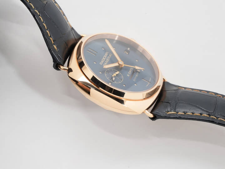 パネライ ラジオミール 8デイズ GMT オロロッソ Ref.PAM00538 ブルー文字盤 中古 iq4kwoou