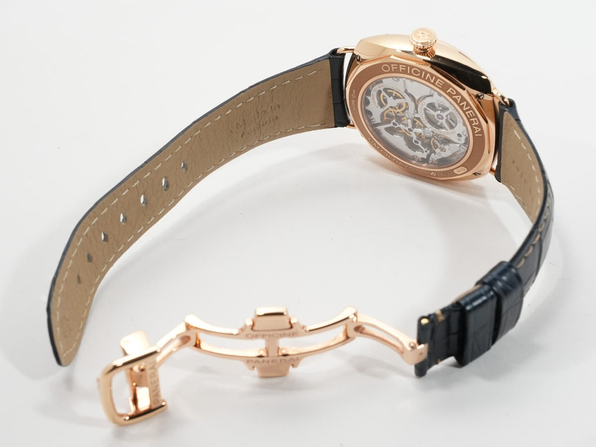 パネライ ラジオミール 8デイズ GMT オロロッソ Ref.PAM00538 ブルー文字盤 中古 iq4kwoou