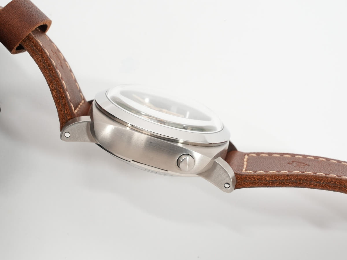 パネライ ルミノール 1950 クロノグラフ モノプルサンテ 8DAYS GMT チタニオ Ref.PAM00737 グリーン文字盤 美中古 f4bgg9i4