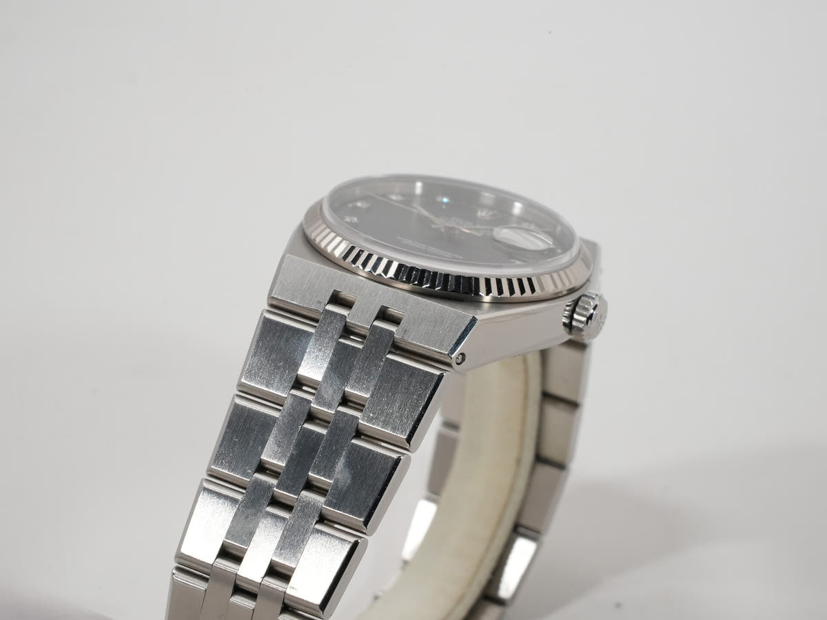 ロレックス オイスタークォーツ Ref.17014 グレー10Pダイヤ文字盤 美中古 amxhuhig