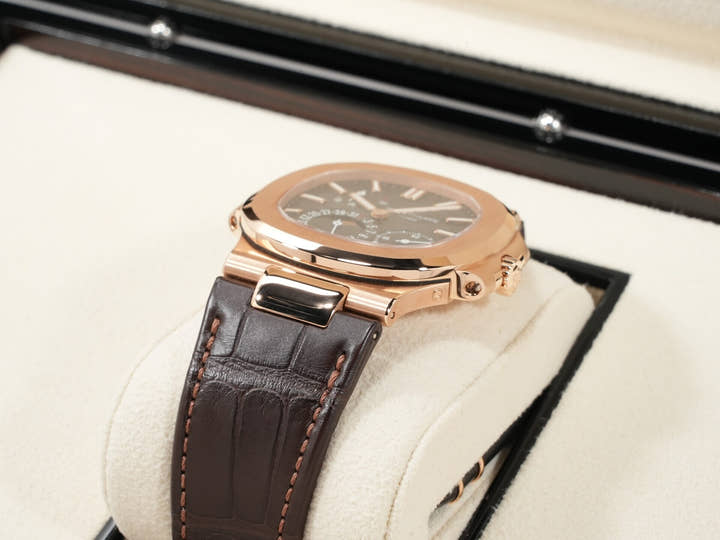 Patek Philippe Nautilus Ref. 5712R-001 Rose Gold, Black Brown Dial