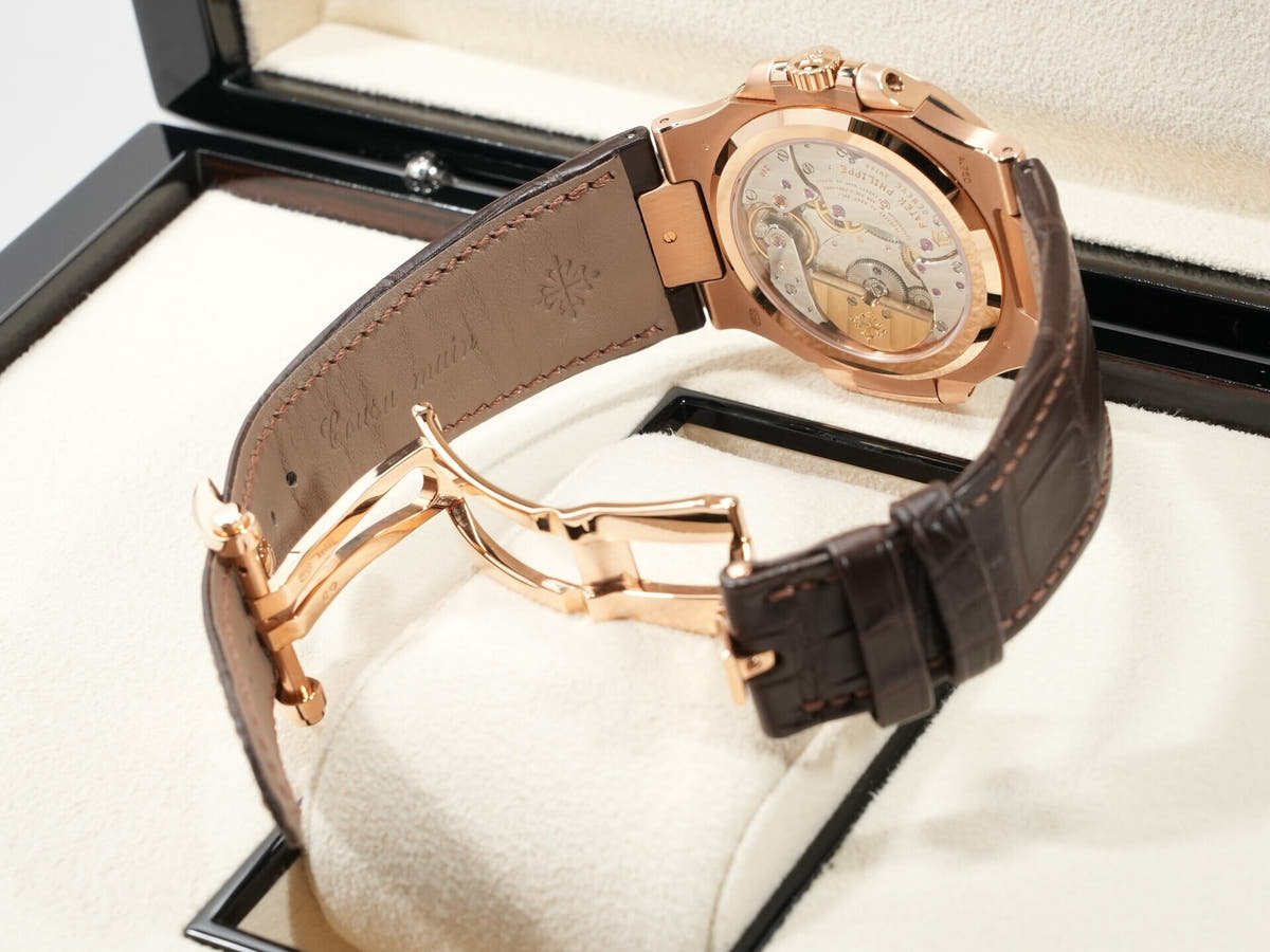 パテックフィリップ ノーチラス Ref.5712R-001 ブラック ブラウン文字盤 美品 gzq38fb4