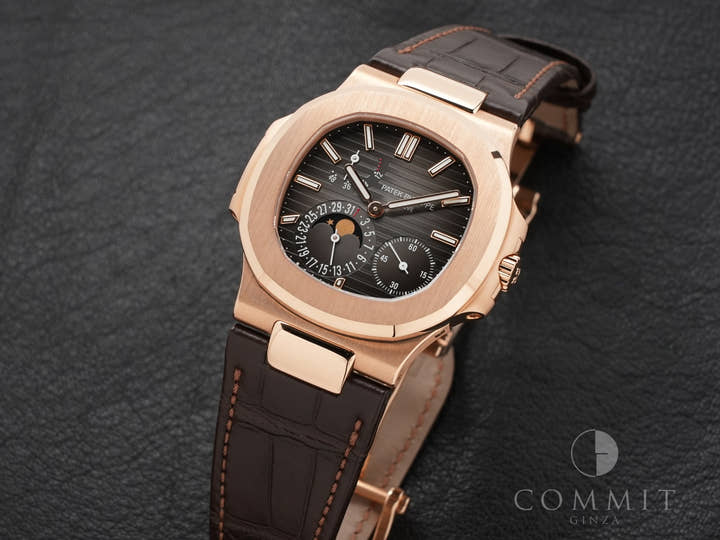 Patek Philippe Nautilus Ref. 5712R-001 Rose Gold, Black Brown Dial