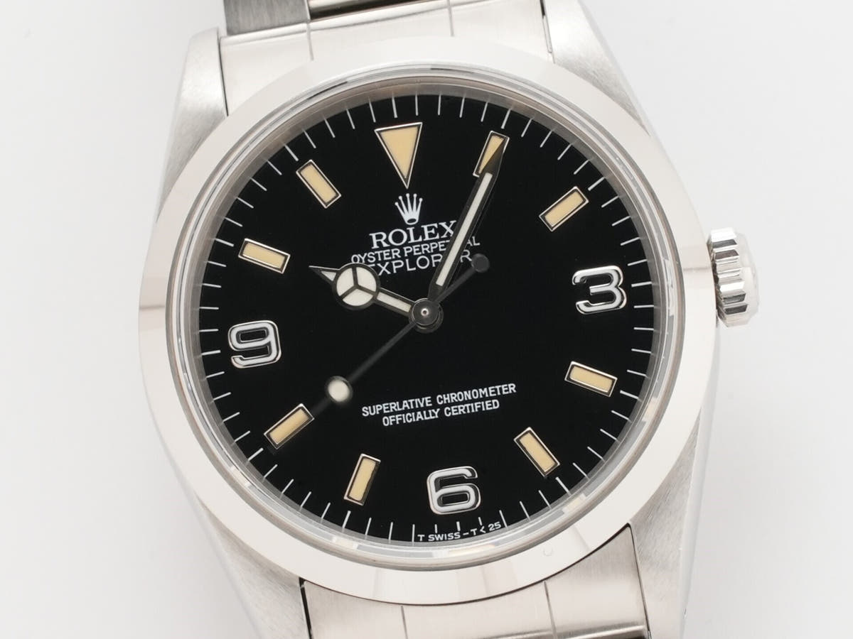 ロレックス エクスプローラーI Ref.14270 ブラック文字盤 中古 zbhe5mx5