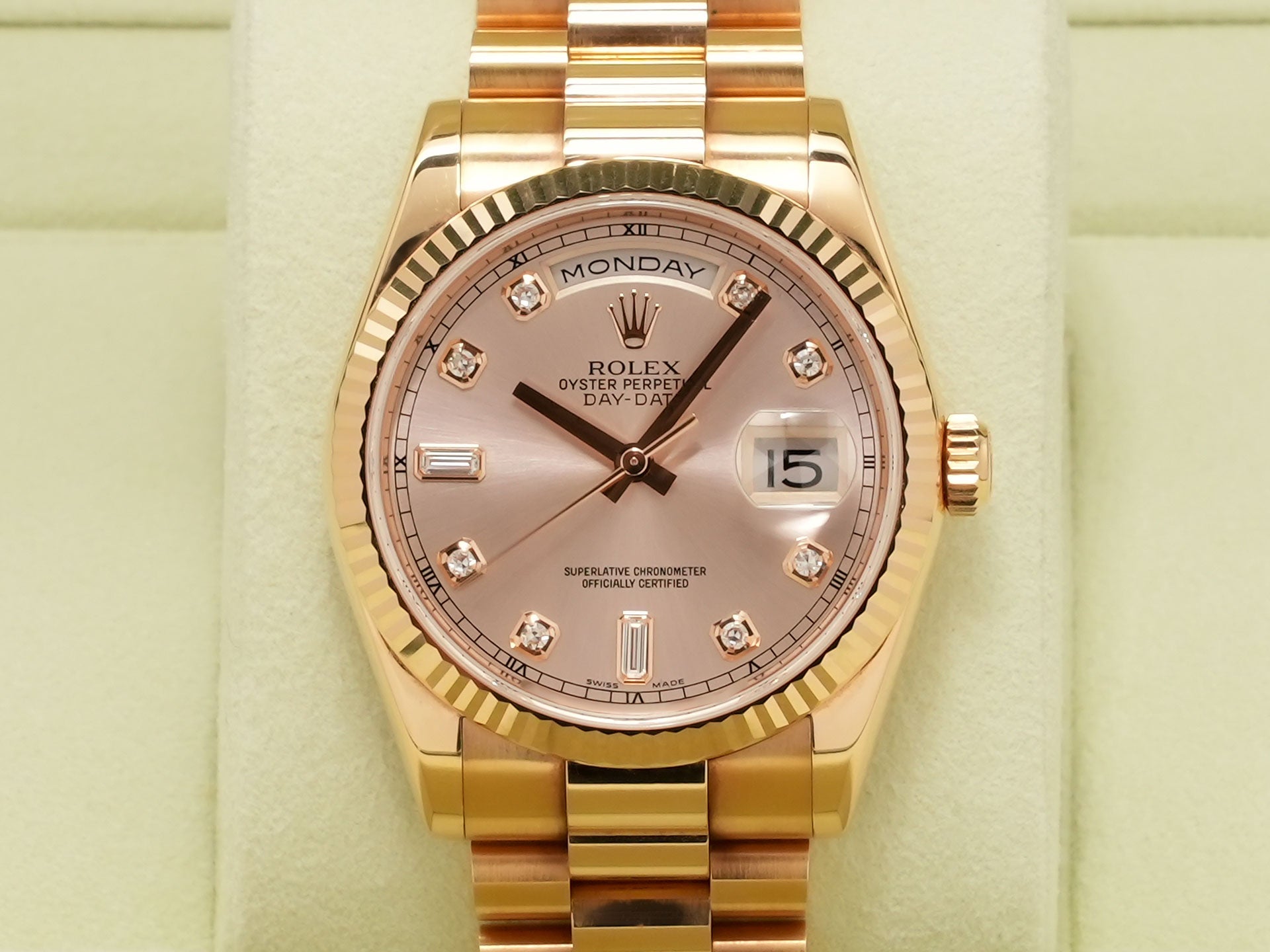 Rolex Day-Date 36 10P Diamond [Unused] <Warranty, Box, Other>