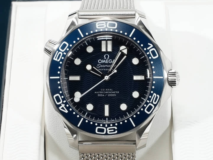 オメガ シーマスター ダイバー 300M コーアクシャル マスター クロノメーター 42MM Ref.210.30.42.20.03.002 ブルー文字盤 未使用 2nq7hsds