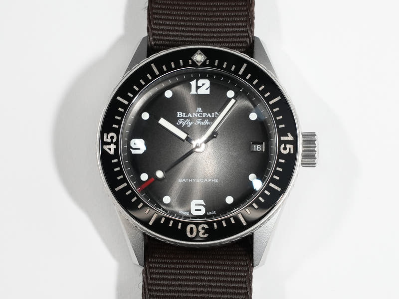 Blancpain Fifty Fathoms Bathyscaphe Revolution Limited Edition Ref.5100-1110-NAMA Black Dial Good Condition cst6eyb3
