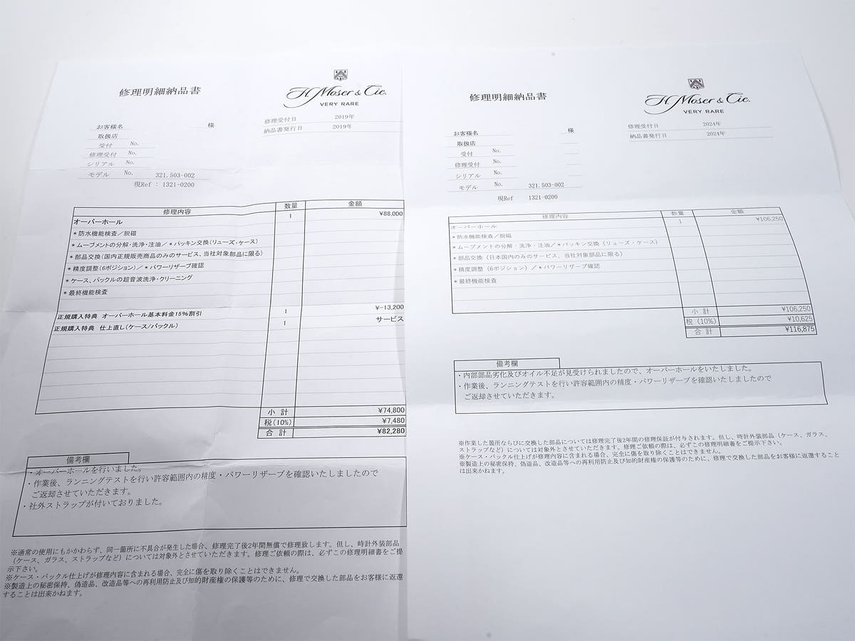 H.モーザー マユ Ref.321.503-002 18KWG ホワイト文字盤 中古 96474R23