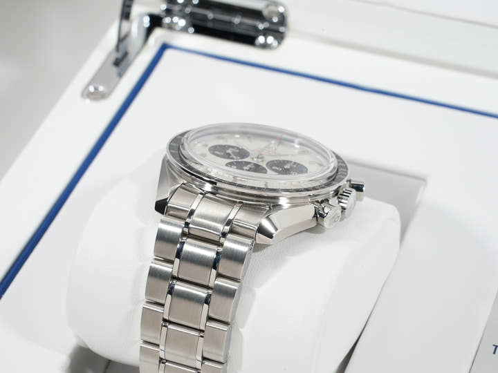 オメガ スピードマスター 記念モデル クロノグラフ 42MM  東京2020リミテッドエディション Ref.522.30.42.30.04.001 シルバー文字盤 美品 s7ysdeiq