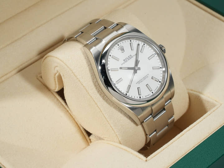 Rolex Oyster Perpetual 39 Ref. 114300 Stainless Steel White Dial