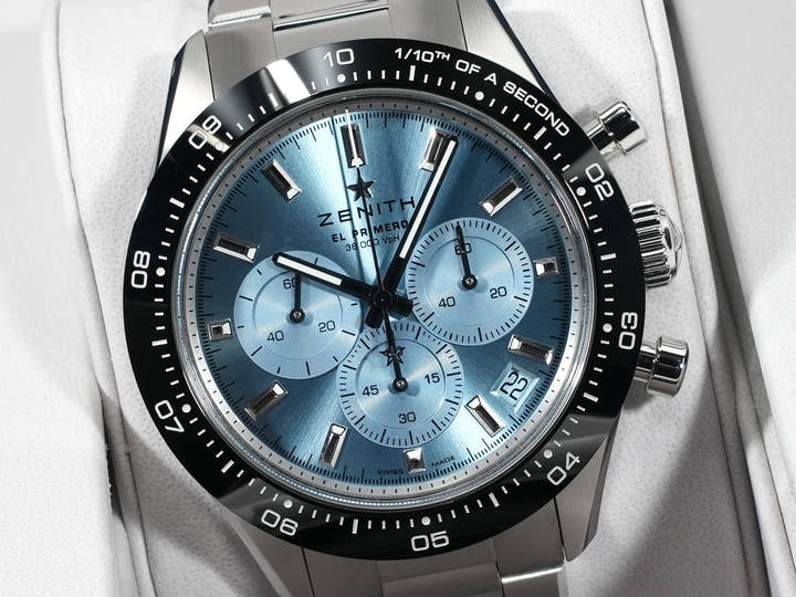 ゼニス クロノマスター スポーツ ヨシダ スペシャル エディション Ref.03.3105.3600/52.M3100 アクアブルー文字盤 未使用 oj54ctuu
