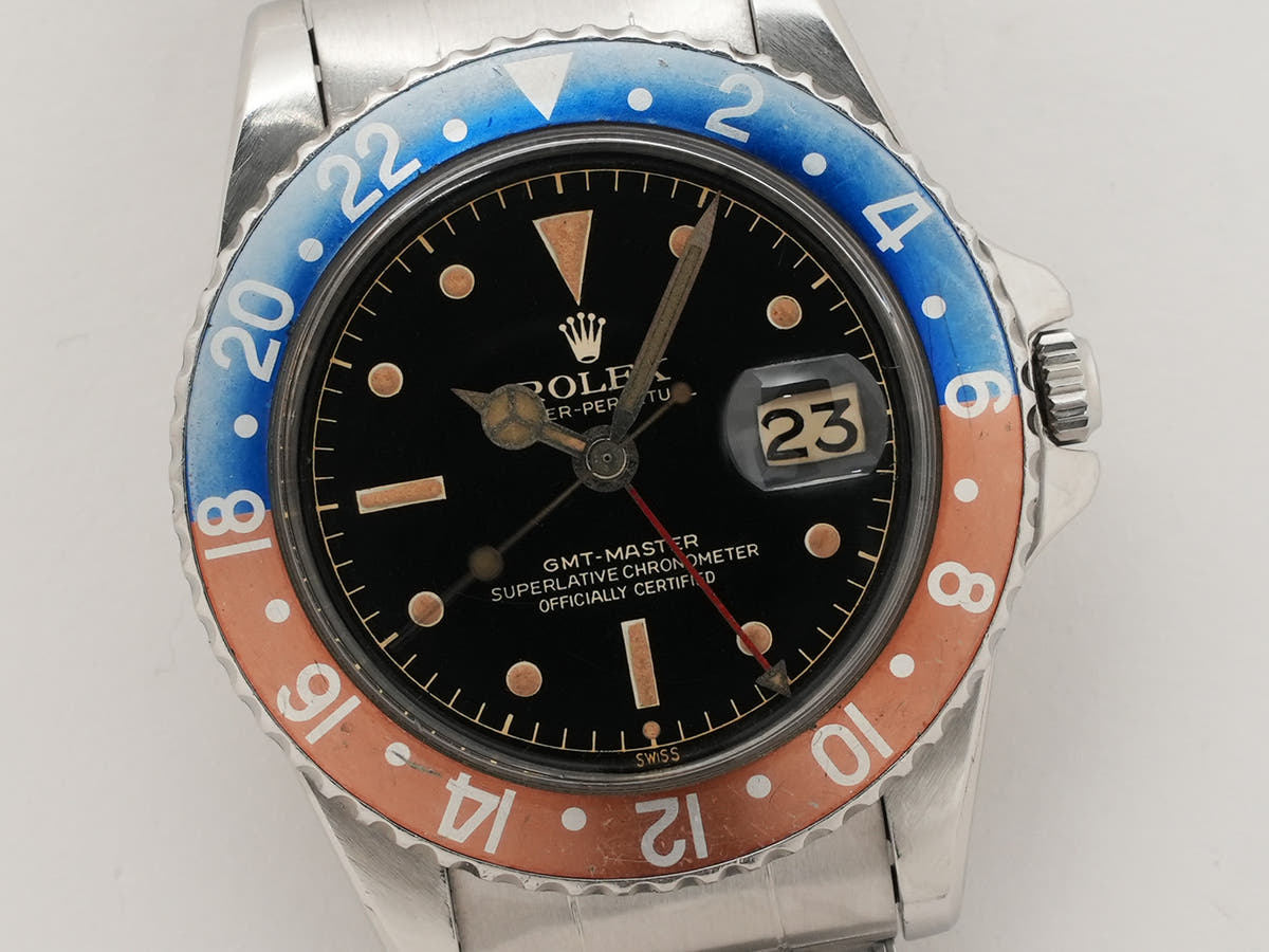 ロレックス GMTマスター Ref.1675MM ブラック文字盤 中古 36o5txgh
