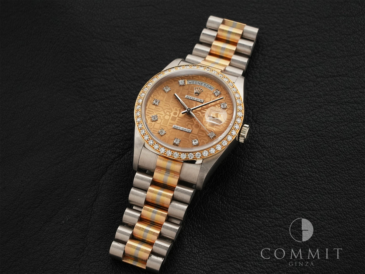 Rolex Day-Date 36 Ref.18349GBIC Horicomputer x10P Diamond Dial Used qn4m5g3f