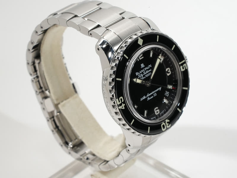 Blancpain Fifty Fathoms 50th Anniversary Series III Ref.2200A-1130-71 Black Dial Used qwjpbh3r