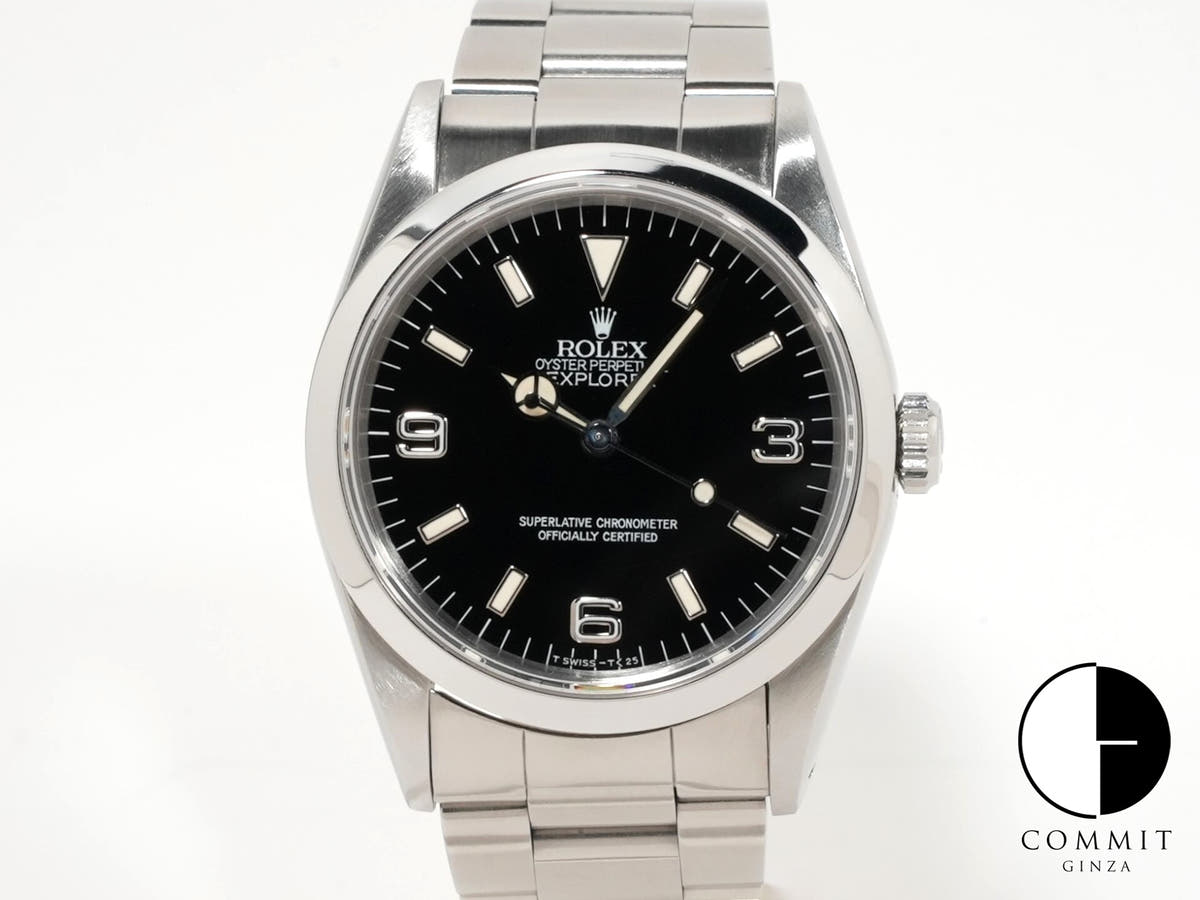 ロレックス エクスプローラーI Ref.14270 ステンレススチール ブラック文字盤