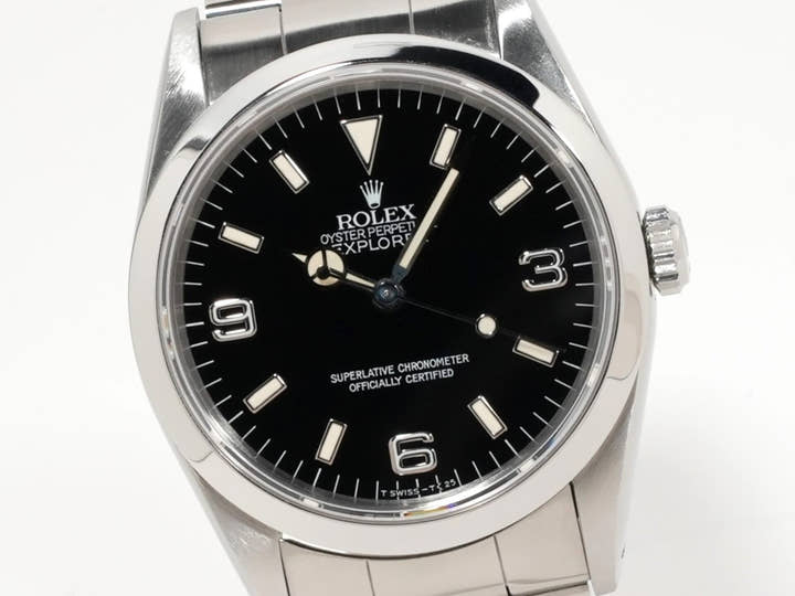 ロレックス エクスプローラーI Ref.14270 ステンレススチール ブラック文字盤