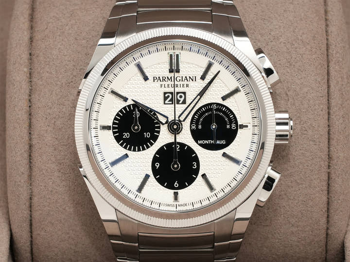 パルミジャーニフルリエ トンダ GT クロノグラフ Ref.PFC906-0000140-B00182 シルバー×ブラック文字盤 中古 tss94urt