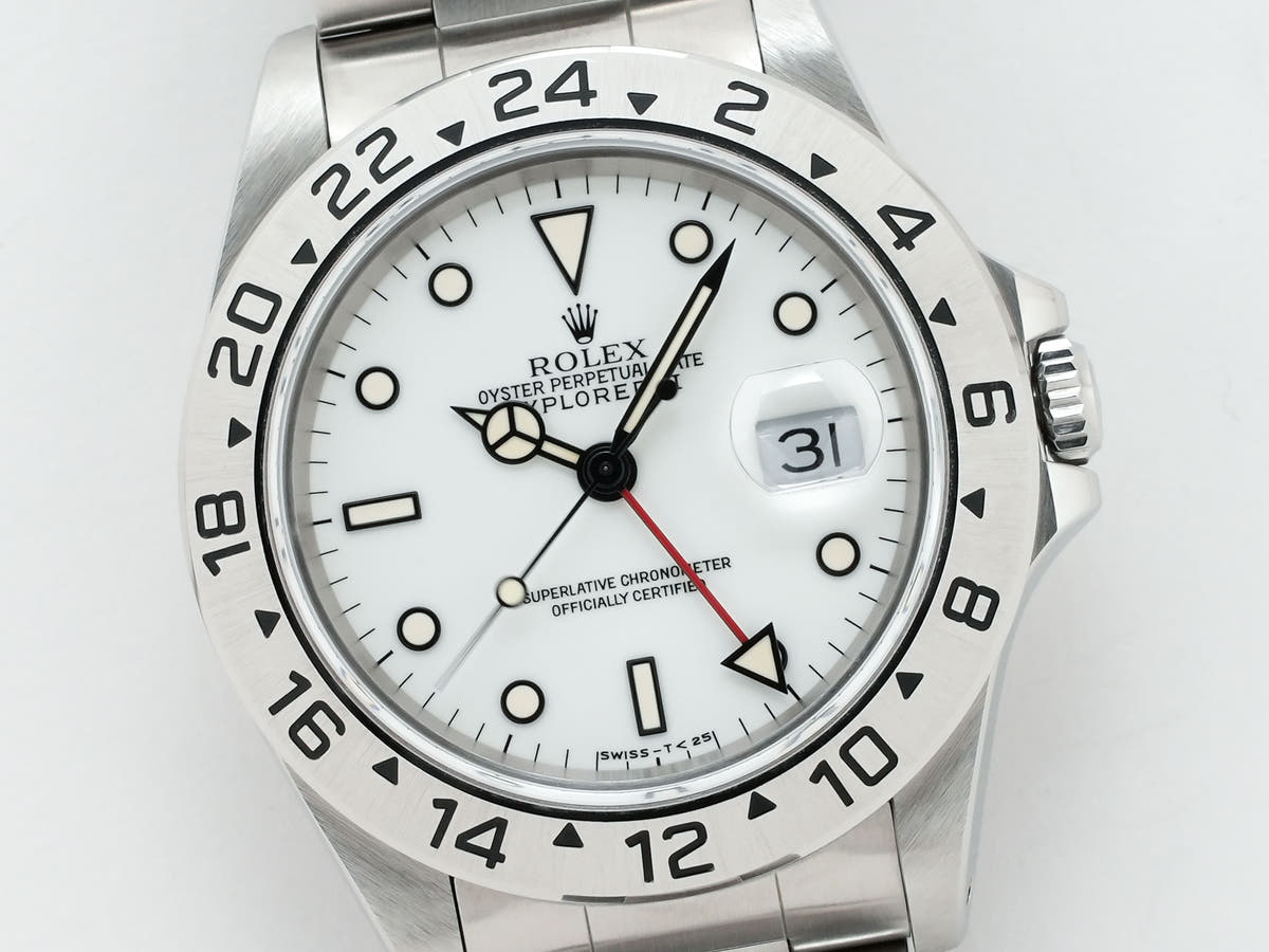 ロレックス エクスプローラーII Ref.16570 ホワイト文字盤 美中古 scow8966